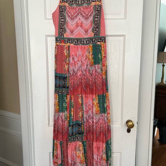 ANTHROPOLOGIE BHANUNI By JYOTI. Alessandra Maxi Dress ~ Multi-Color Print 2 - Picture 5 of 8